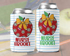 Personalized Apple School Nurse Can Cooler