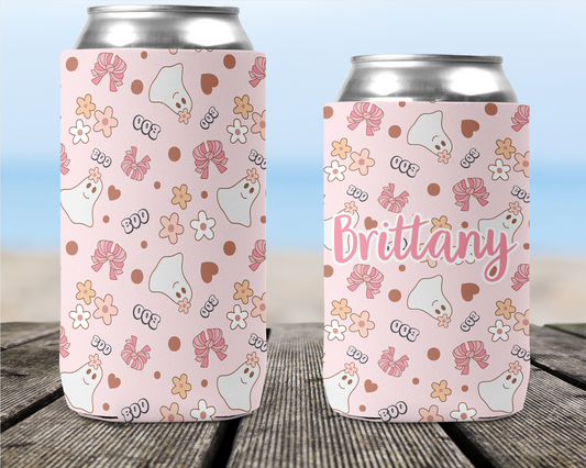 BOO! Girly Ghostie Can Cooler