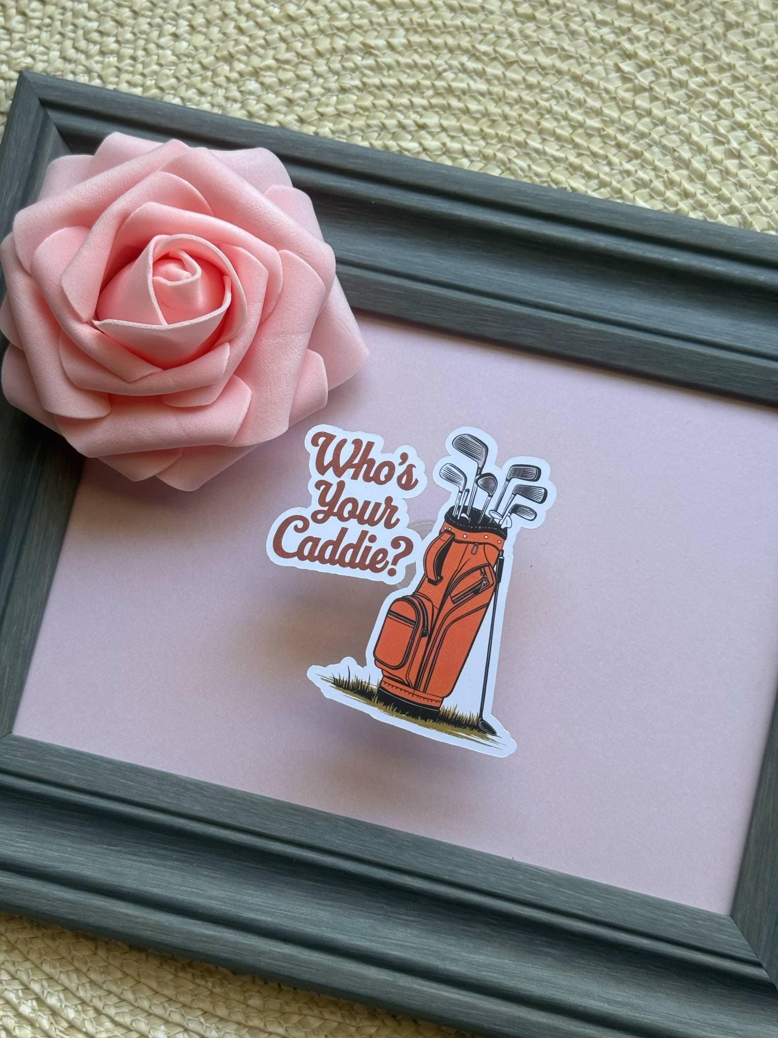 Who's Your Caddie Golf Sticker