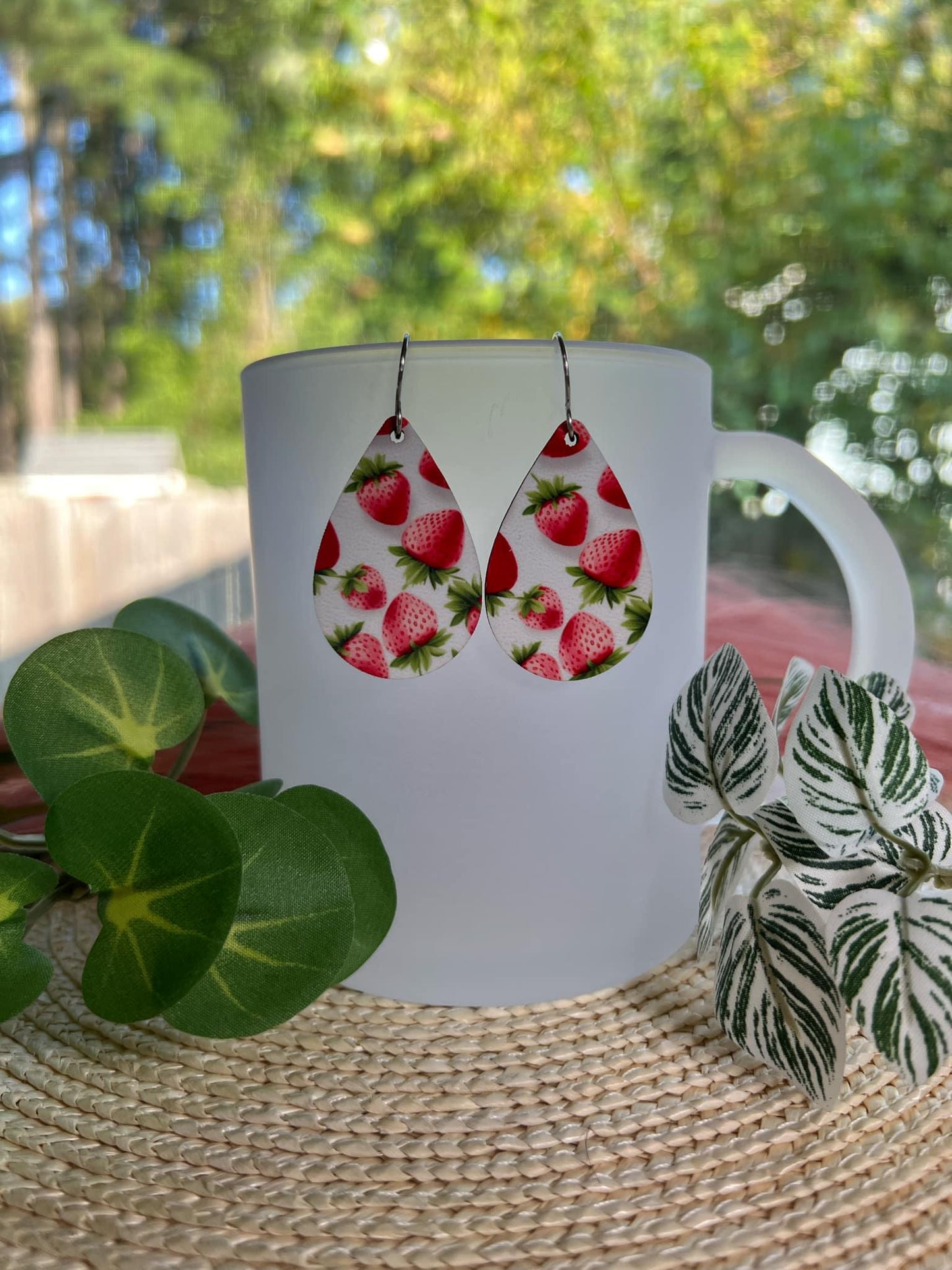 Strawberry Teardrop Earrings