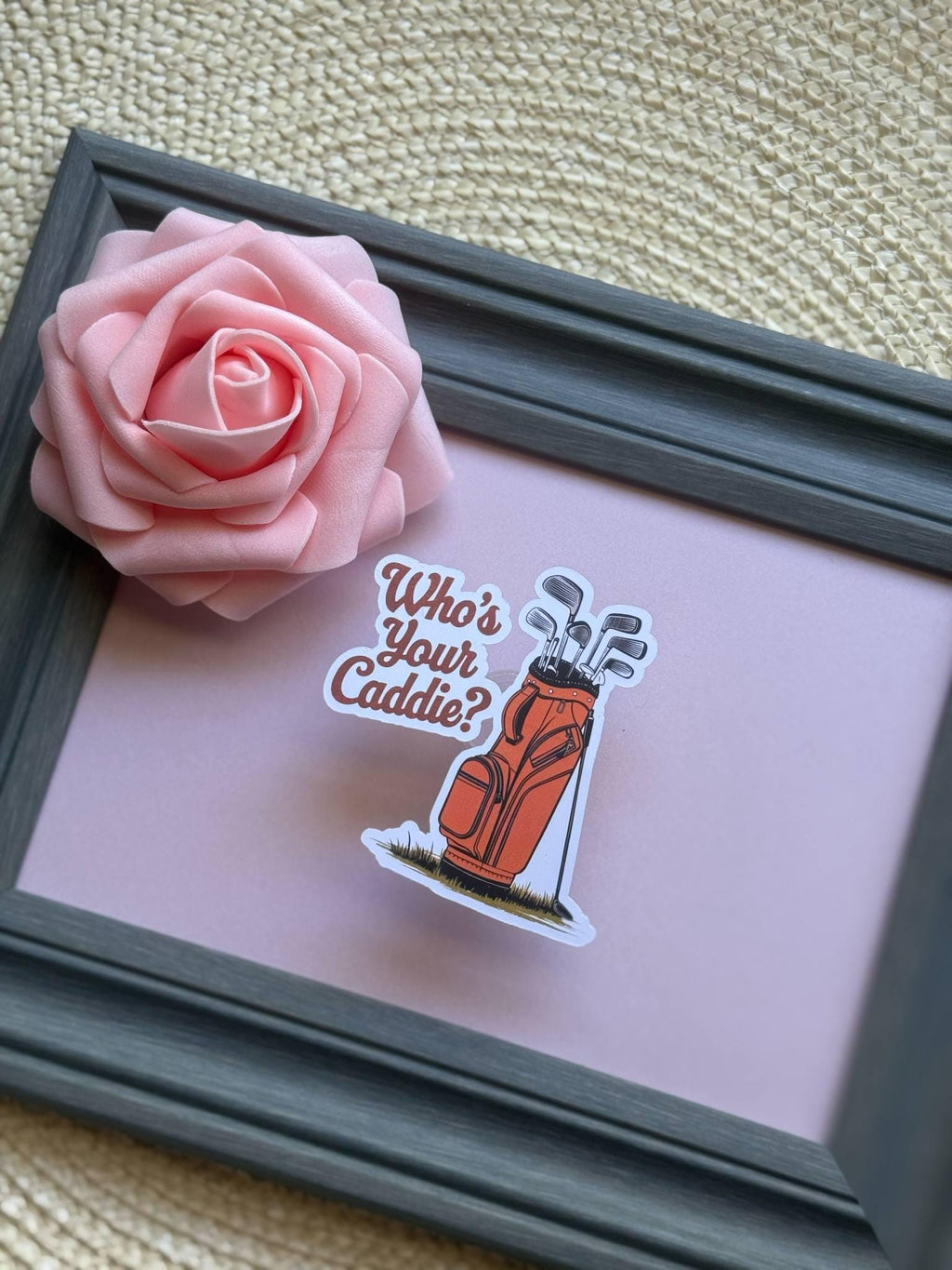 Who's Your Caddie Golf Sticker