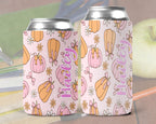 Personalized Pumpkin Can Cooler