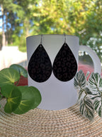 Leopard Print Teardrop Earrings