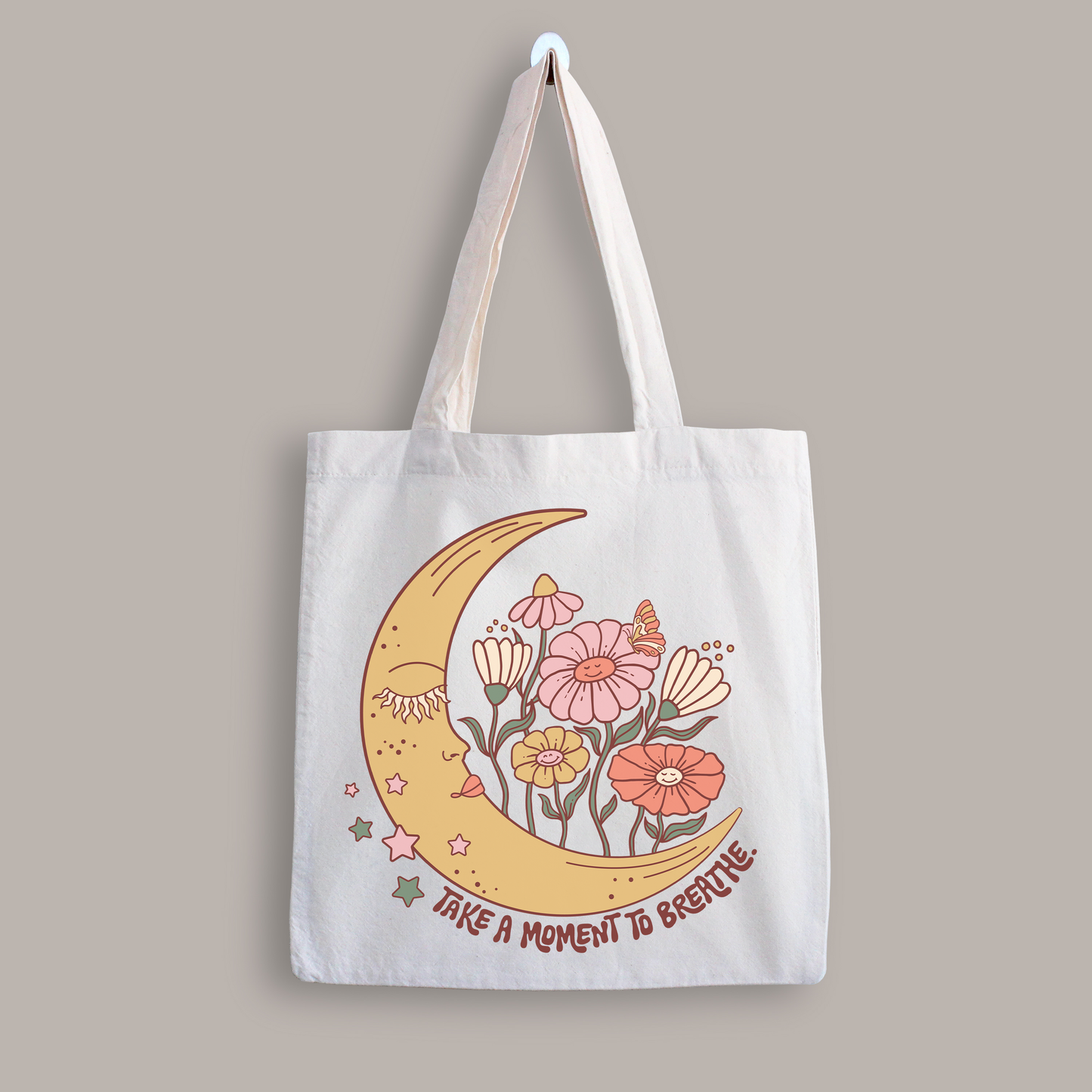 Take a Moment to Breathe Tote Bag