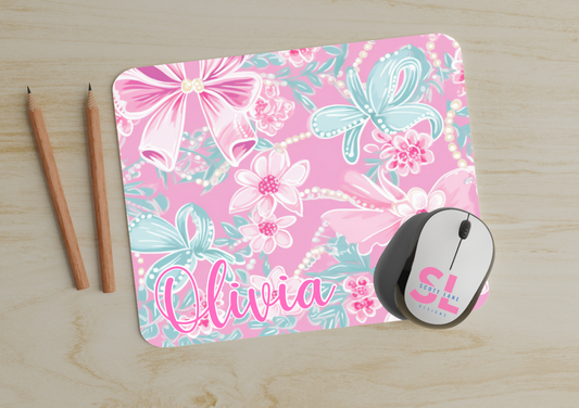 Pearls & Bows Mouse Pad