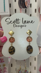 Boho Stone Drop Earrings