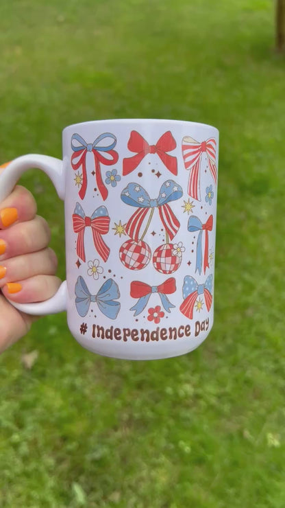 Independence Day Coquette Coffee Mug