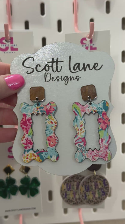 Preppy Floral Lightweight Earrings