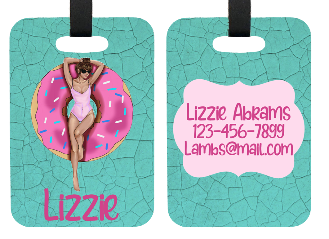 Floatie Girl Personalized ID Tag