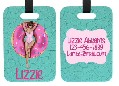 Floatie Girl Personalized ID Tag